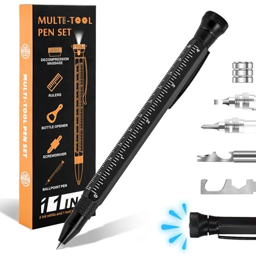 Bolígrafo multiherramienta 11 en 1 Hanboost P1 con linterna LED y destornillador 2