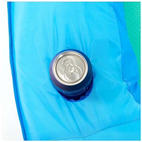 Image of SwimWays Spring Float Recliner, Fast-Inflating Adult Pool Lounger; Ages 15+