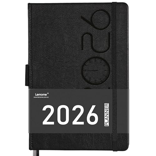 2026 Planner - Planner 2026 with Pen Loop, Jan 2026 - Dec 2026, to Achieve Your Goals & Improve Productivity, Thick Paper, 40 Note Pages, Inner Pocket, 5.75" x 8.25" - Black