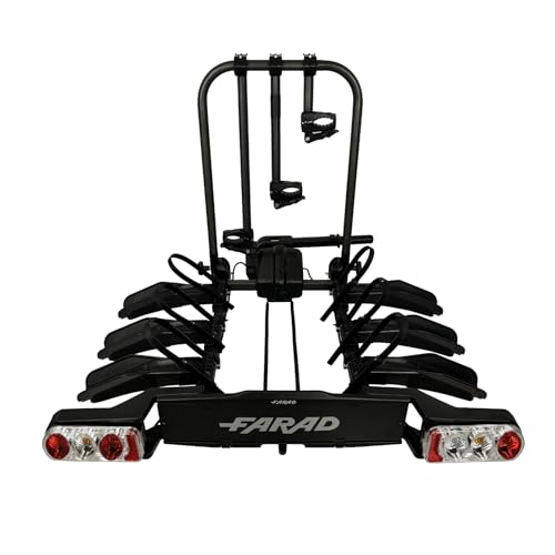 Farad Portabici Per Gancio Traino Susa Per Biciclette Anche E-Bike E Fat-Bike (3 Bici)