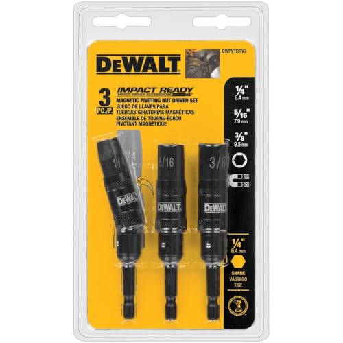DEWALT Nut Driver Set Impact-Ready Pivoting 3-Piece (DWPVTDRV3)