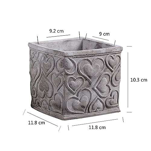 Moule carré en silicone pour pot de fleurs en béton NICOLE