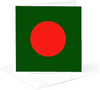 3dRose Greeting Card - Photo Of Bangladesh Flag Button - World Flag Buttons