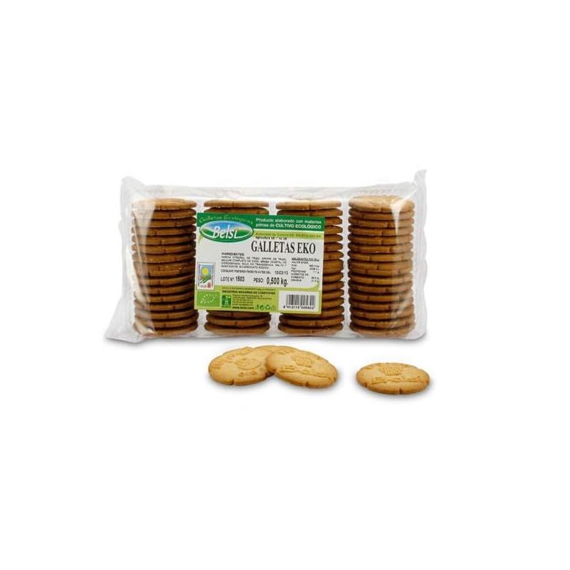 Galletas de trigo bio Belsi 500g : biscuits de blé biologique nature pour le quotidien
