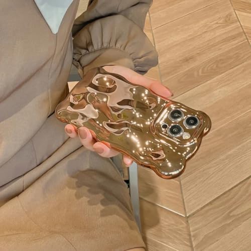 Coque iPhone 16 Pro antichoc verte avec design ondulé 3D et protection caméra arrière - 2