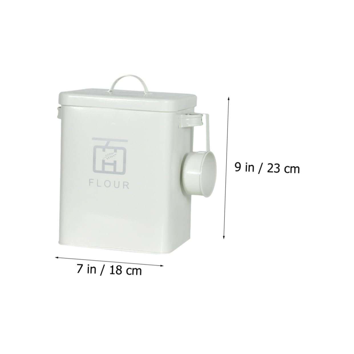 Cabilock Caja Cubo De Harina Recipientes Herméticos Para Alimentos Contenedores De Alimentos Dispensador De Alimentos Suministro De Cocina Productos Domésticos Planchar Arroz