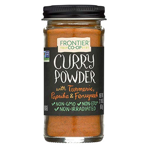 Frontier CO-OP Curry Powder with Turmeric, Paprika & Ferugreek NET WT. 2.19 OZ. (62g)