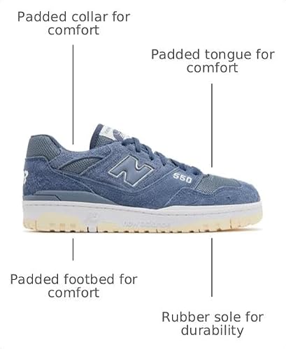 New Balance New Balance 550 Men's Sneaker's, Arctic Grey/Vintage Indigo/Macadamia Nut, Size 7