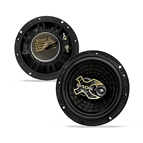 Alto Falante Bravox Kit Fácil GOLD Triaxial 6