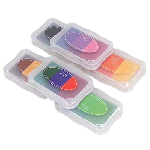Washable Stamp Pad, Sr Gradient Soft Elastic Sponge 3 Colors Easy To Craft Ink Stamps Pads Set For Exhibition #TOP22
