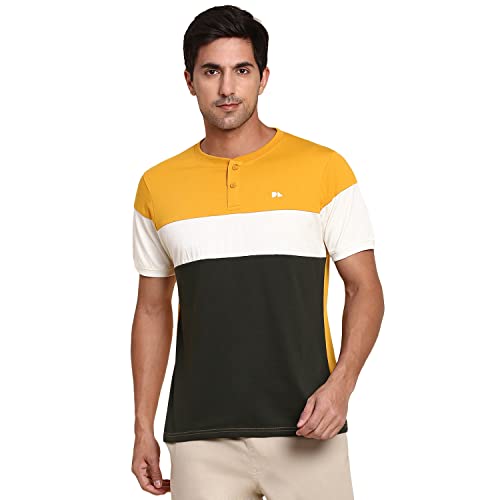 Image of Dennis Lingo Men's Slim Fit Mustard T-Shirt