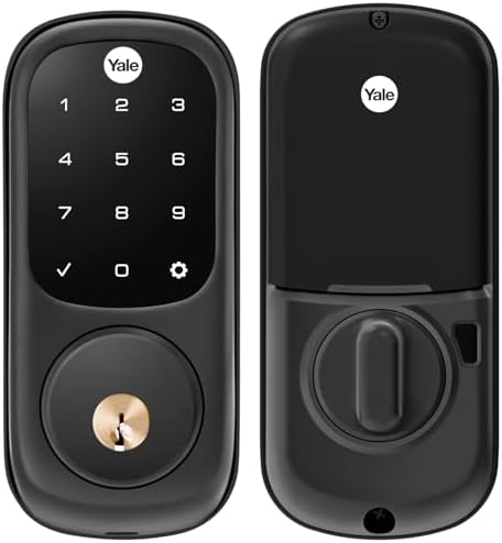 Yale Assure Lock with Z-Wave, Black Suede Smart Touchscreen Deadbolt Works with Ring Alarm, Samsung SmartThings, Wink (Hub Required, Sold Separately), YRD226-ZW2-BSP