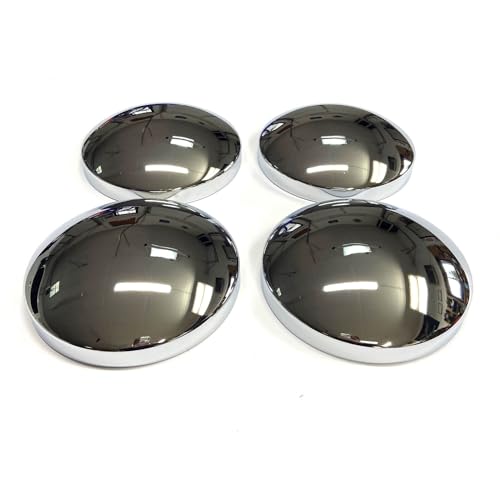 Chrome 9.5” Baby Moon Center Wheel Hub Caps