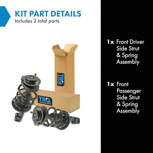 Image of TRQ Front Driver and Passenger Side Strut and Spring Assembly Set 2 Piece
