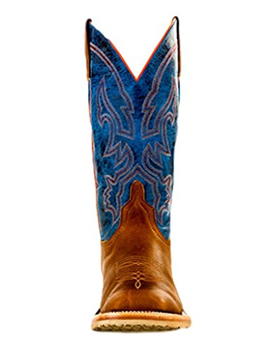 Anderson Bean Men's Crazy Horse Leather Briar Vamp w/ 13" Danube Mad Dog Top Cowboy Boot Tan 10 D2