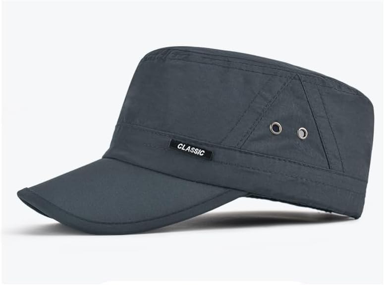 FASHIXD Mesh Military Cap Summer Army Hats for Men Quick Qry Short Bill Hat Cadet Cap - Image 4