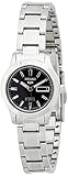 Seiko Women's SYMD95 Seiko 5 Automatic Black Dial Stainless-Steel Bracelet Watch