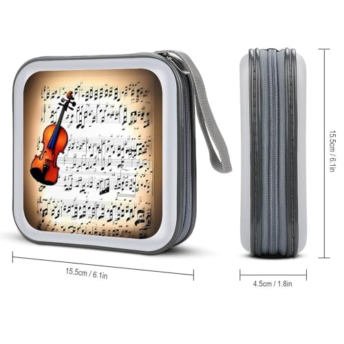 Étui pour CD 40 capacités rigide au design original de 2 perroquets