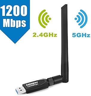 WiFi Adapter 1200Mbps, Whew USB Wireless Adapter Dual Band 2.4GHz/5GHz Channel, WiFi Network