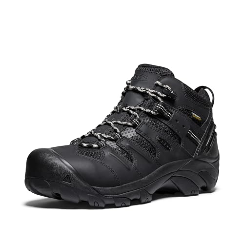 Image of KEEN Utility Men's Lansing Mid Height Steel Toe Waterproof Work Boots