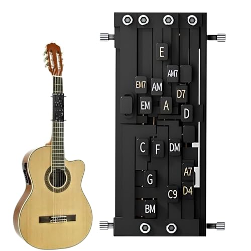 DUOPAI Electric Guitar Chord Presser, Guitar Assistant Practical Teaching Tool, One-Touch Guitar Chord Player, Guitar Chord Presser Guitar Beginner One-Key Chord Assisted Learning Tool