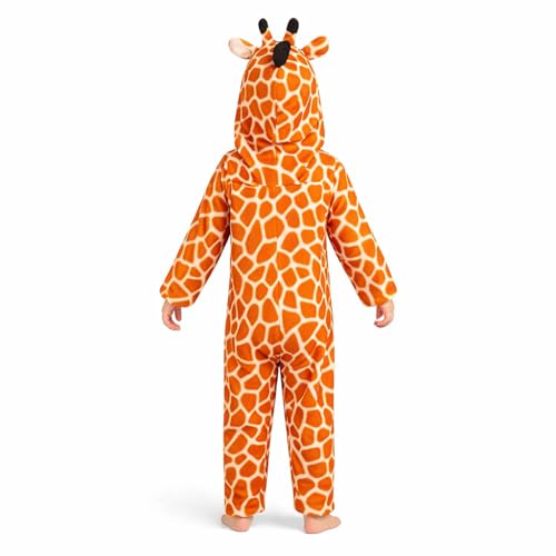 Image of Raj Costume Animal Fancy Dress Costume for Boys & Girls | Hooded Full Body Wildlife Zoo Animal Jumpsuit | Soft Costume for School Function, Fancy Dress, Halloween, Birthday, Cosplay & Role Play