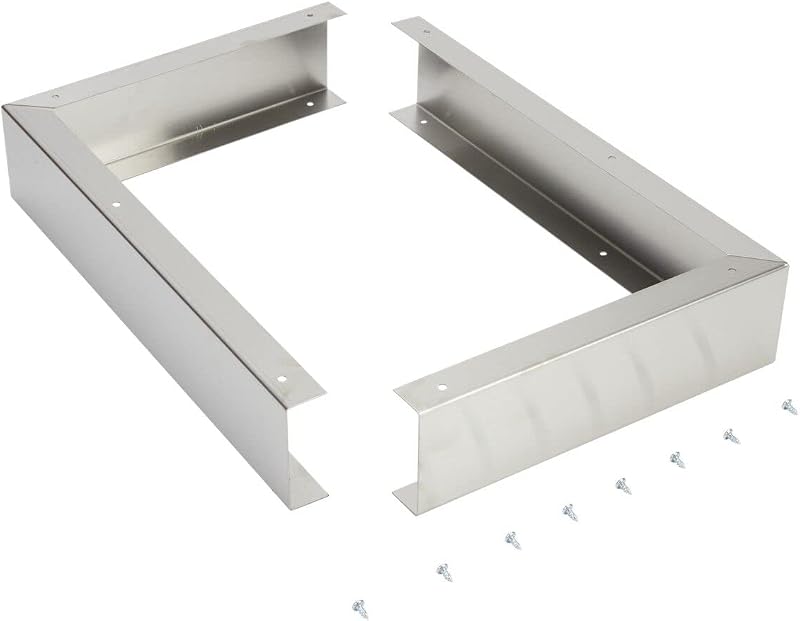 Whirlpool 8171339 Genuine OEM Side Panel Kit For Microwaves – Replaces 779208, PS390584, W10834042, Stainless steel