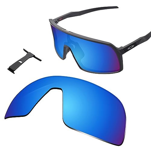 Image of 100% Precise-Fit Replacement Sunglass Lenses & Black Wicket for Oakley Sutro OO9406