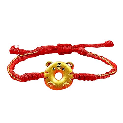 YZL String Red Rope Bracelet réglable Tiger Bracelet Wealth Wristband Jewelry pour homme et femme Cover
