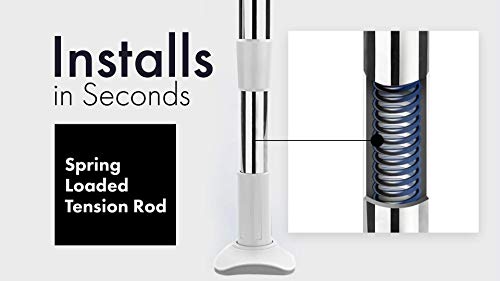 Corner Shower Caddy Tension Pole: [Five Shower Shelf Storage Rack] Keep Your Shower Storage Organized & Tidy With A Free Standing Bathroom Shower Organizer - Shower Caddy Corner For Inside Shower Rack #TOP4