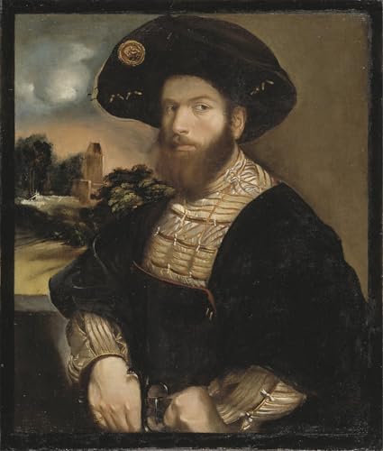 Toile moderne Dosso Dossi portrait de maître art mural d'exception 60x90