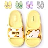 GUAGUA PRINCE Unisex Kinder Badelatschen Mädchen Jungen Badeschlappen rutschfest Leicht Eva Weiche...