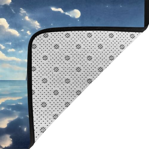 Tapis de sol flanelle grand format 203x147 décoration intérieur