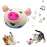 CARELAX Interactive Dog Toys, Active Moving Pet Plush Toy, Shake Bounce Boredom Talking Toys for Dogs, Moving Dog Toy Jumping Chasing Music Record for Small Medium Large Pet (Blue)