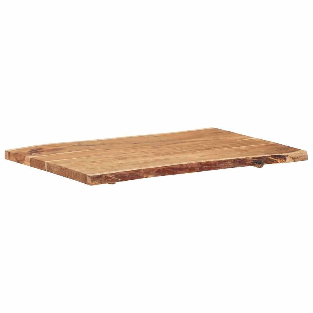 Générique Dessus de Table Bois d'acacia Massif 100x(50-60) x3,8 cm,286332