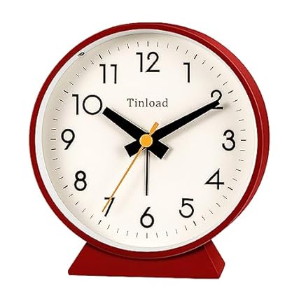 Red Metal Table Clocks