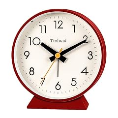 4 . 5 Battery Operated Antique Retro Analog Alarm Clock, Small Silent Bedside Desk Clock with Night photo 4 . 5 Battery Operated Antique Retro Analog Alarm Clock, Small Silent Bedside Desk Clock with Night
