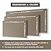 Aothia Dual-Sided Desk Mat - Leather & Cork Desk Protector, Large Mouse Pad & Writing Pad for Office/Home, Coffee (25.6
