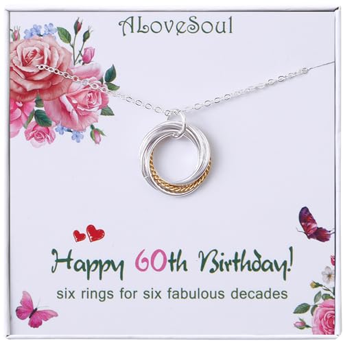 ALoveSoul 60th Birthday Gifts for Women 925 Sterling Silver
