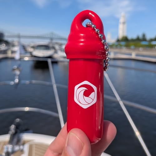 Image of Seahive Floating Keychain (2 pack) with Waterproof Safety Container Boat Key Float - Pontoon, Fishing Accessories key holder