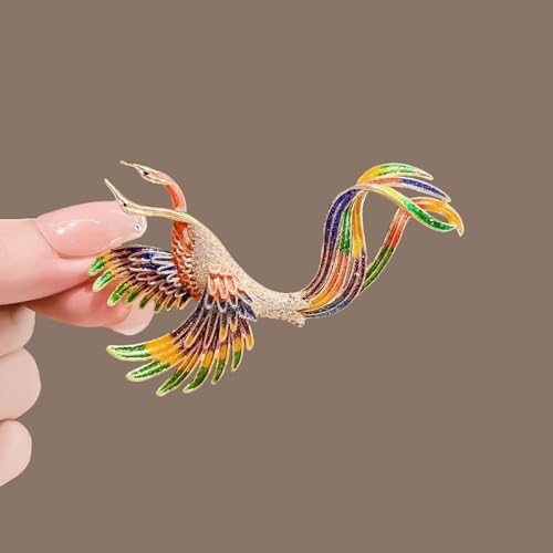 Image of HETICA Women Animal Floral Brooch Pin Accessory Perfect as a Gift for Anniversary Celebrations, Parties, Or Everyday Wear