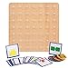 Produktbild Moukkey Geo-Board-Set, Puzzle-Brett für Kinder, Hölzernes Geoboard mit Gummibändern, grafischen Mathe-Musterblöcken, Geo-Brett  Montessori-Lernspielzeug für Kinder