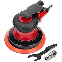Professional 5" Dual Action Random Orbit Air Sander, Pneumatic Palm Sander, Low Vibration, Heavy Duty