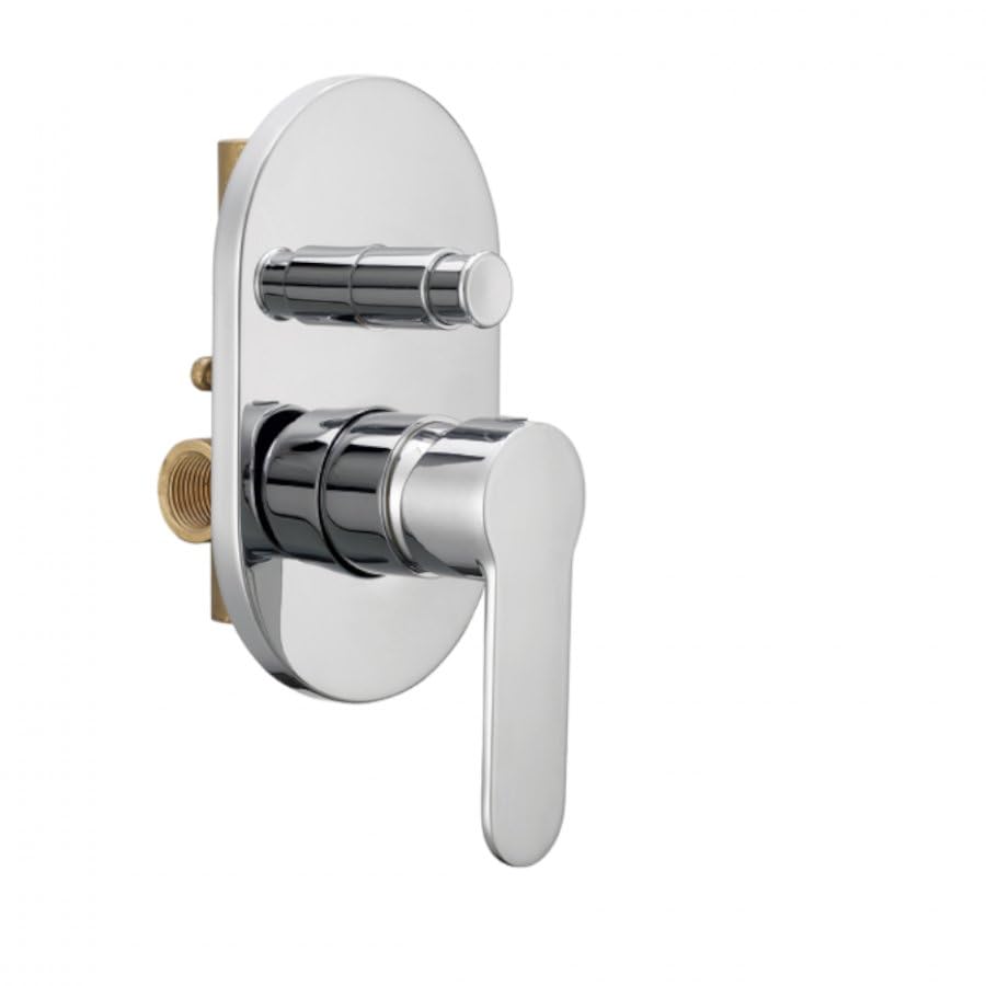 Rubinetto Miscelatore Incasso Doccia e Deviatore 2 Vie Bagno Rubinetteria Zero30