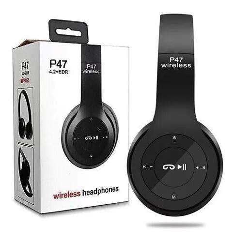 Image of Wireless Bluetooth Over Ear Headphones with Mic Adjustable Headband Stereo Headset Deep Bass & Memory Card Support