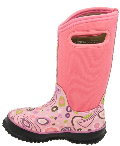 Image of Bogs Kids Classic Flower Stripes Winter Snow Boot