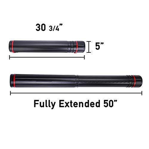 image for CALPALMY 2-Pack XX-Large Extendable Poster Tubes Expand from 30.5” t