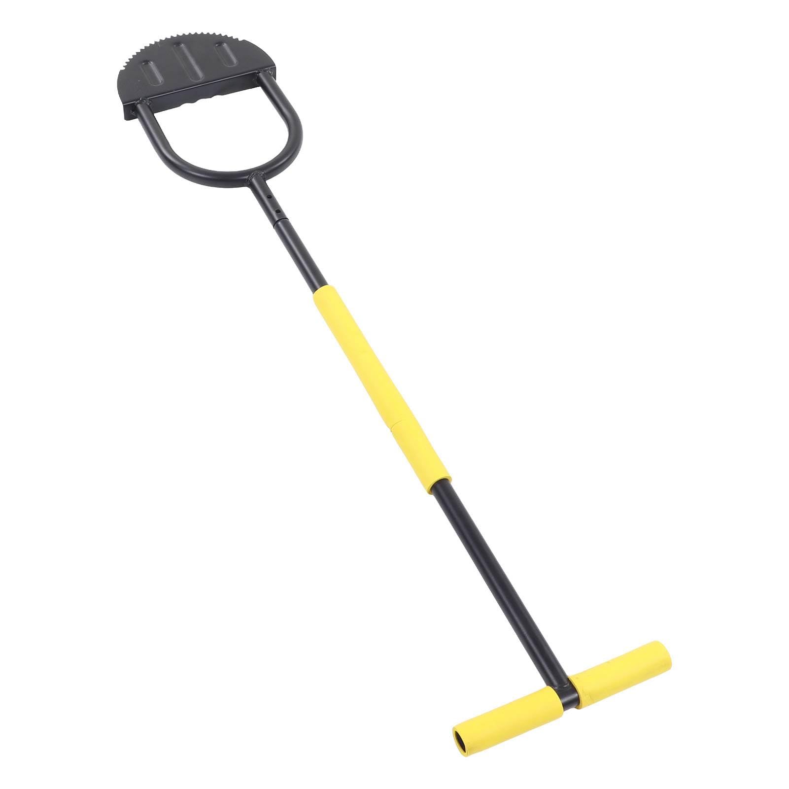 Akozon Maniglia, Pala da Rifinitura Manuale in Acciaio al Carbonio per metà per Giardino Zoo Moon Edger Mezzo Prato Elevata Durezza Pulizia Semplice
