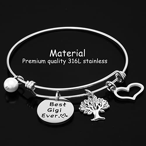 Kivosliviz Gigi Jewelry For Women Grandma Jewelry Gifts Grammy Jewelry Grandma Bracelets For Women Best Gigi Ever Bracelet #TOP1
