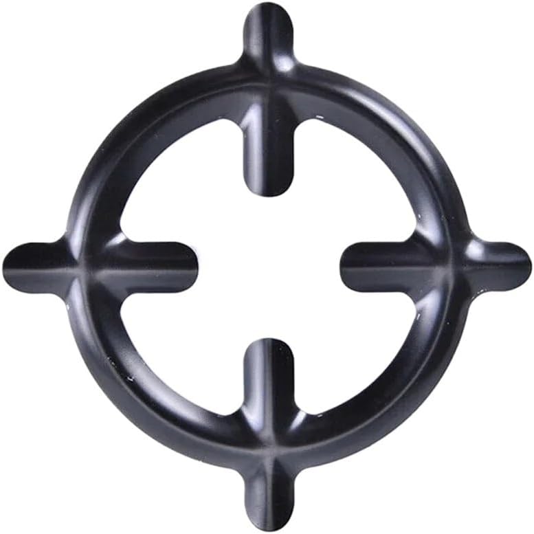 1pc/2pc Cast Iron Gas Stove Ring Pot Reducer Grates Durable Heat Resistant Coffee Moka Pot Stand Cooker Plate for Stovetop(2PCS)